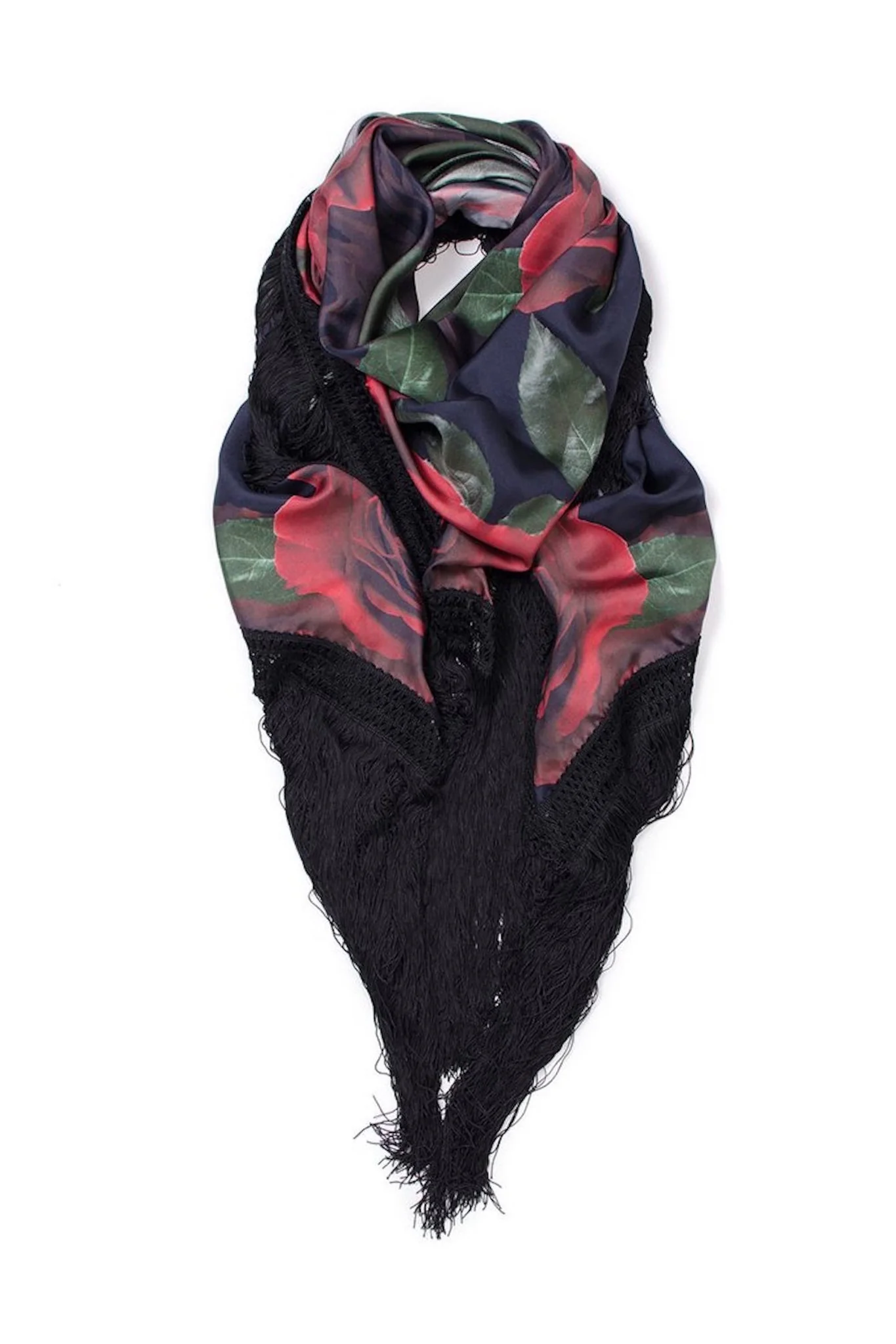 ATHENA PROCOPIOU Fringe Silk Shawl - Image 5