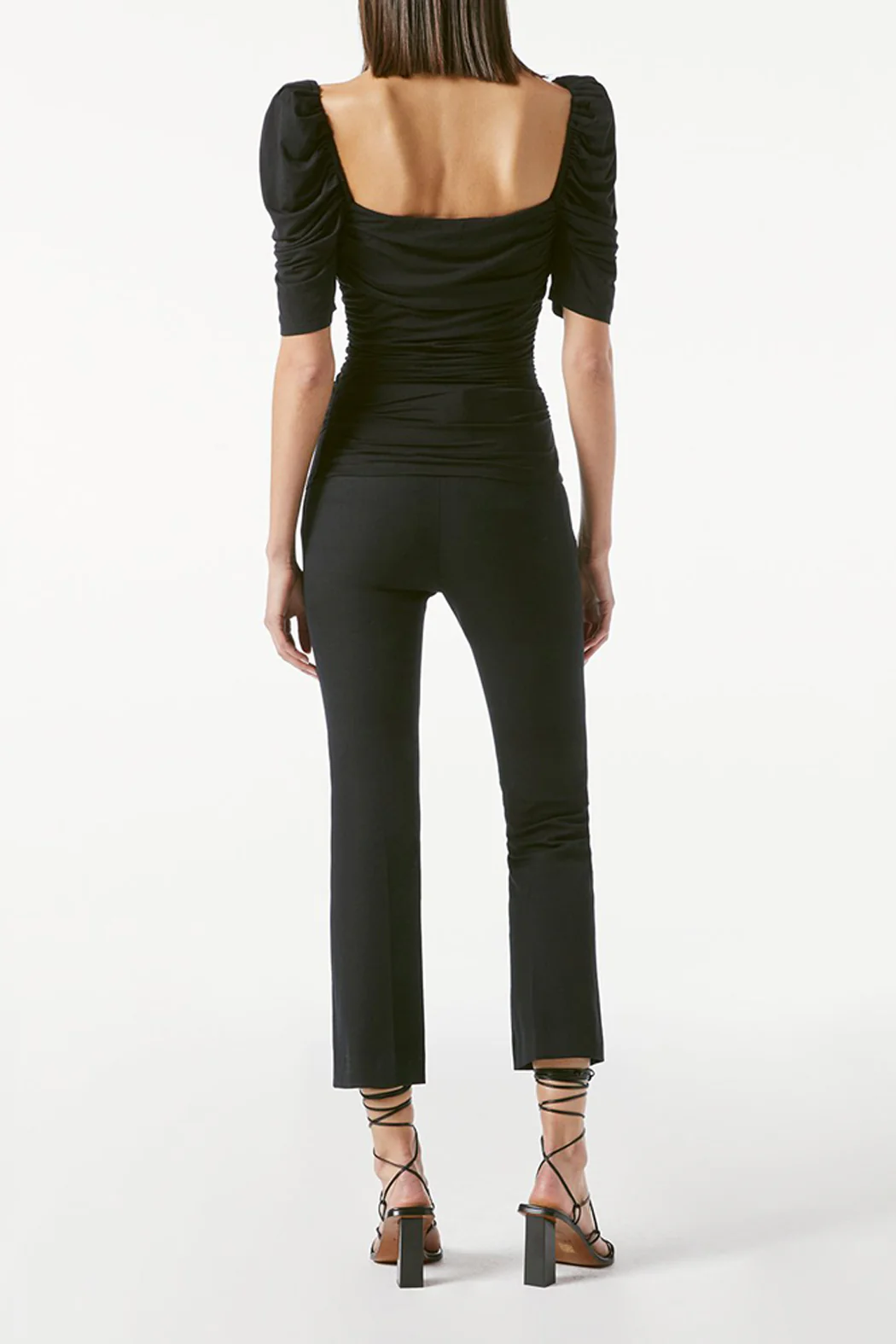 FRAME - Betty Knit Top Noir - Image 4