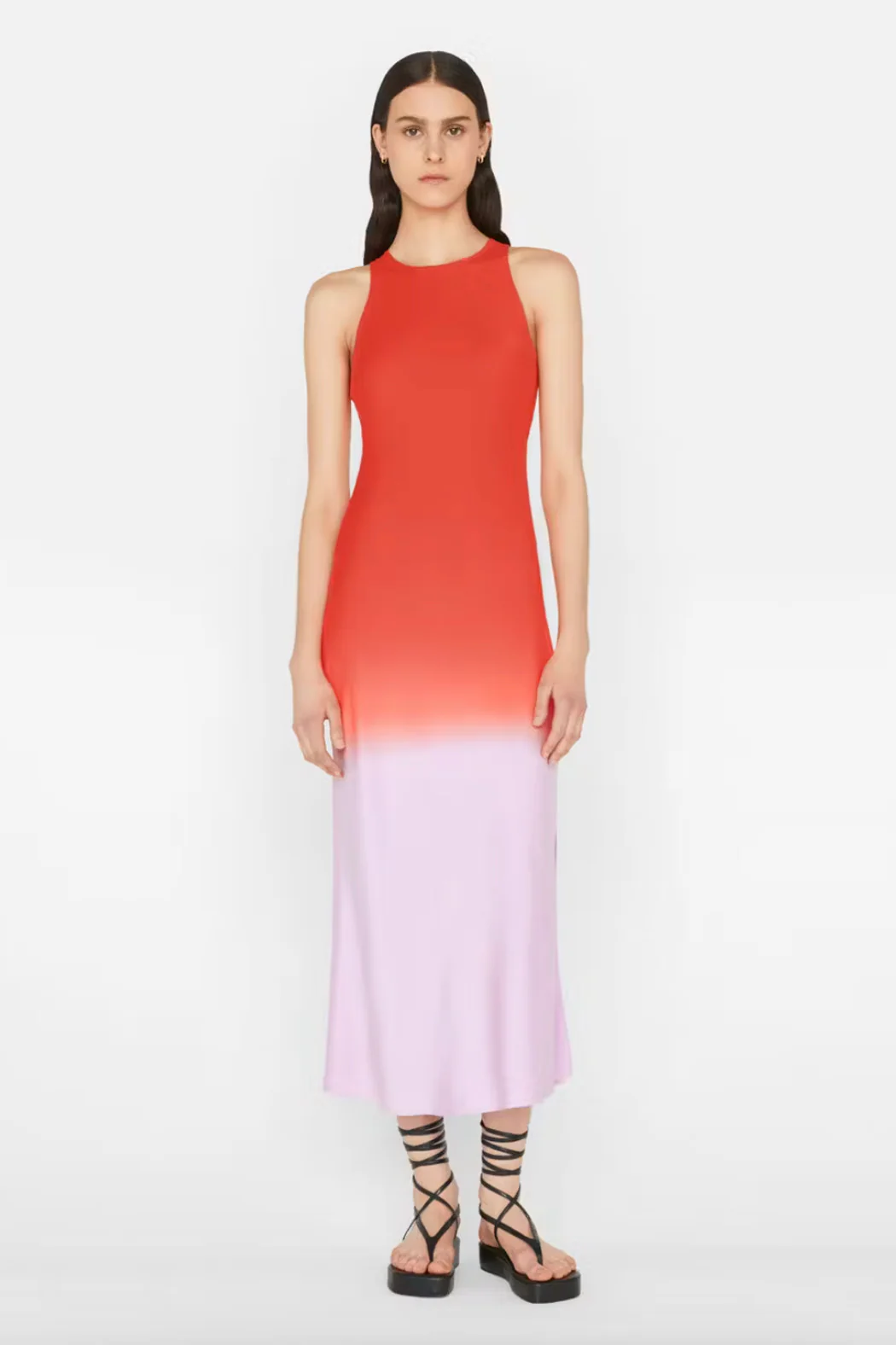 Frame - Bias Dip Dye Midi Dress
