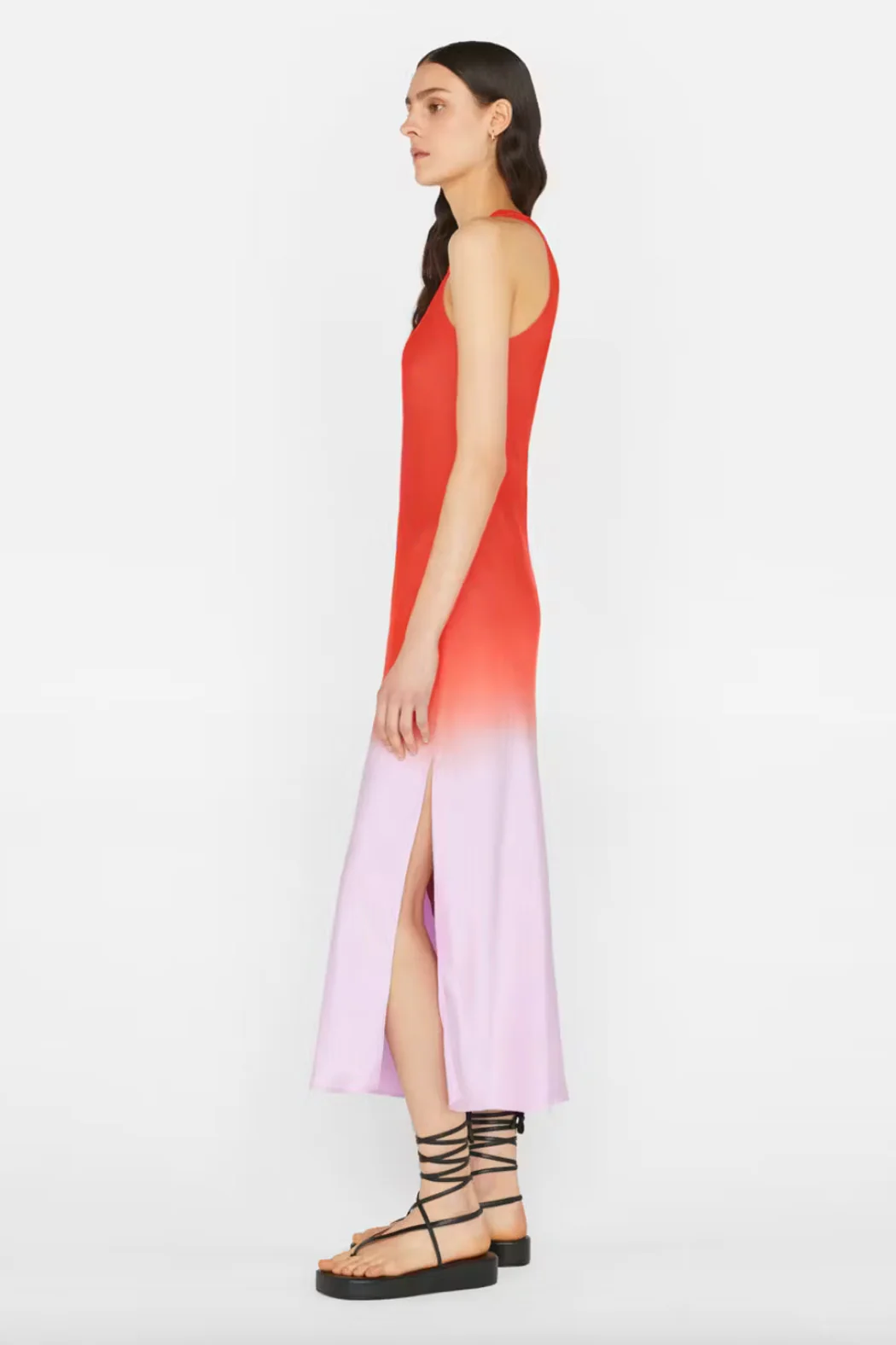 Frame - Bias Dip Dye Midi Dress - Image 5