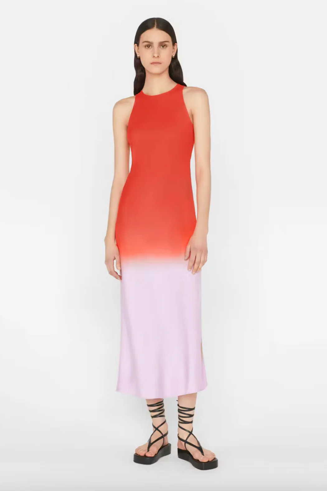 Frame - Bias Dip Dye Midi Dress - Image 7