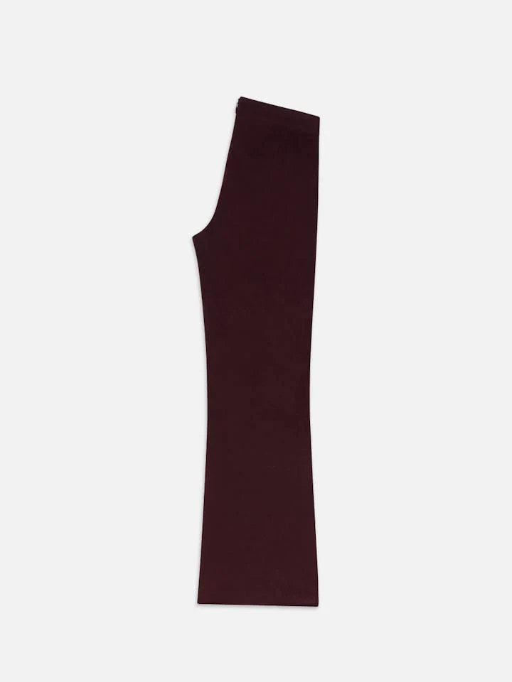 Frame - Cropped Velvet Wide Leg in Wine - Image 4