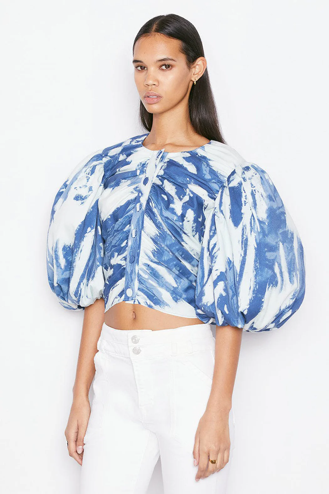 Frame - Gathered Puff Sleeve Multi - Image 3