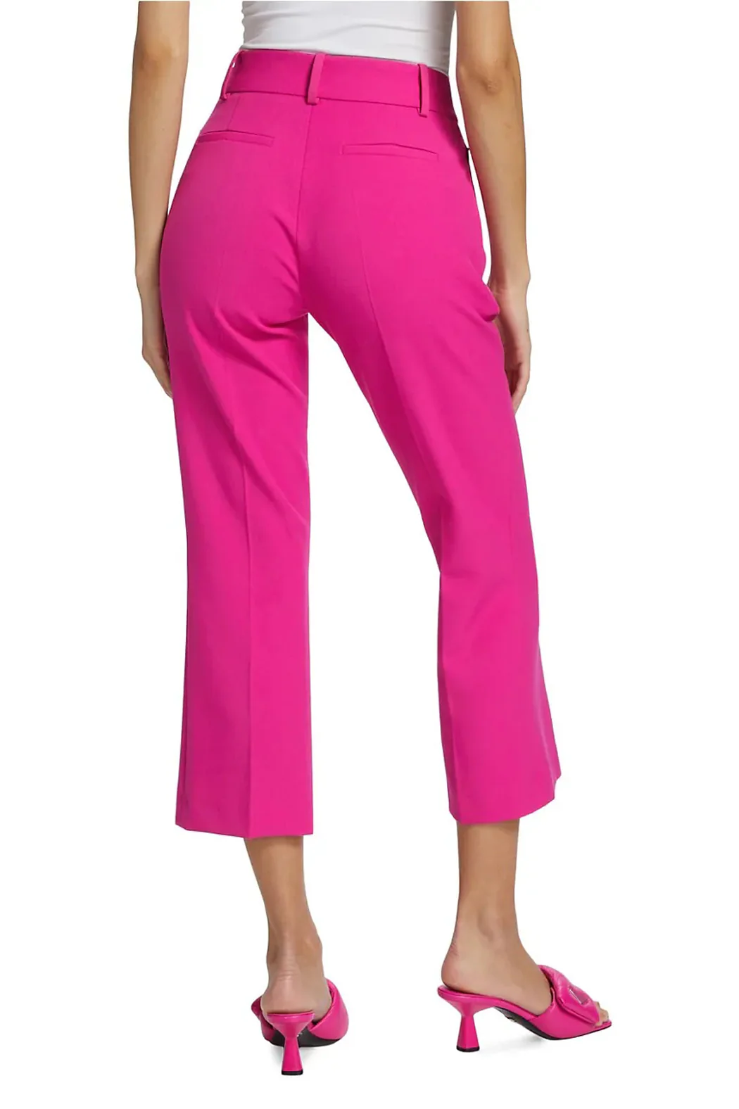 Frame - Le Crop Mini Boot Trouser Fuchsia - Image 3
