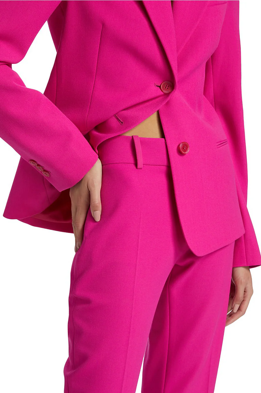 Frame - Le Crop Mini Boot Trouser Fuchsia - Image 4