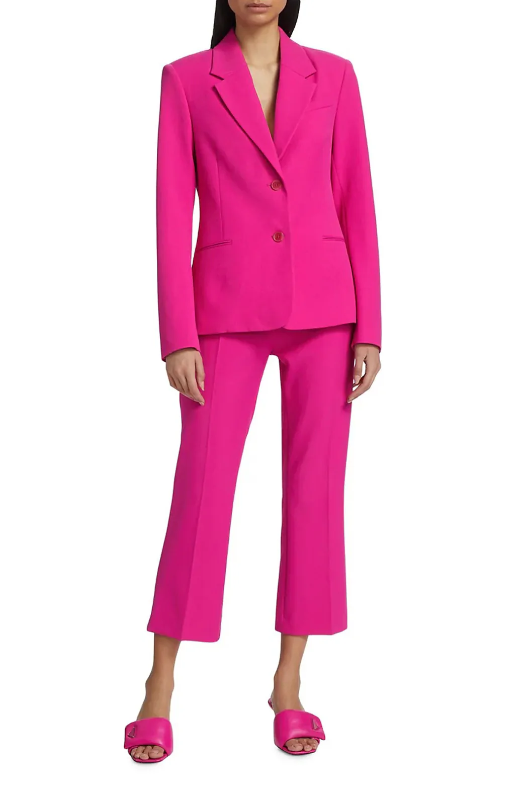 Frame - Le Crop Mini Boot Trouser Fuchsia - Image 5