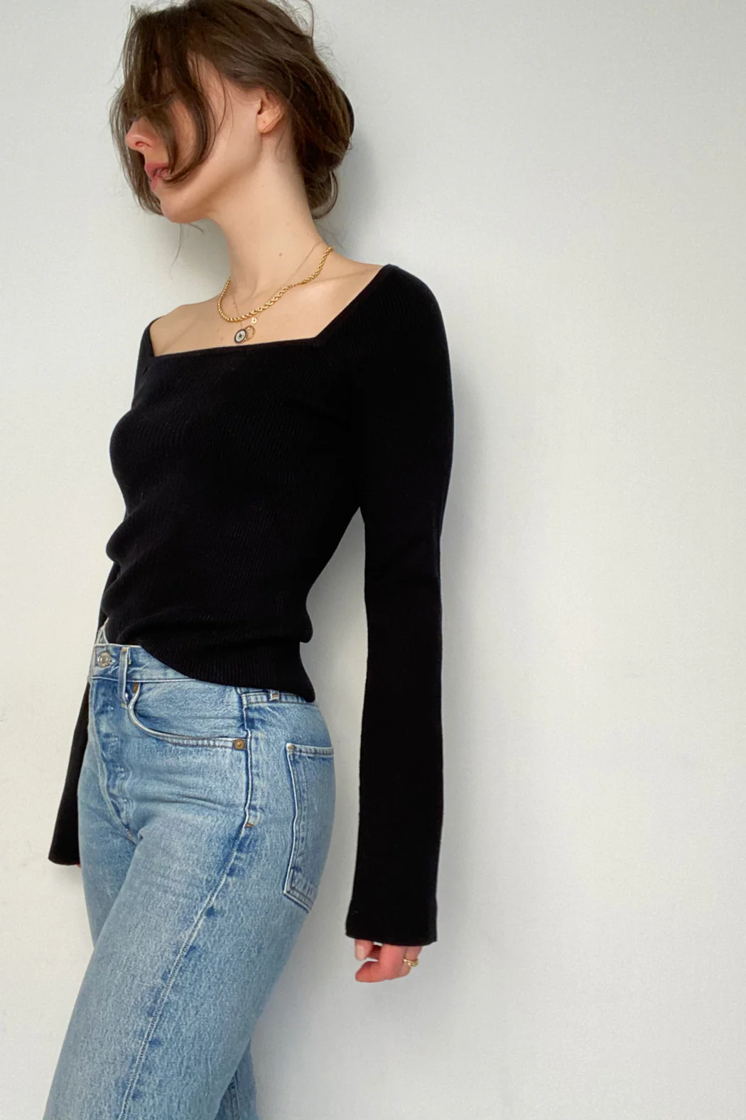 Frame - Luxe Bell Sleeve Sweater - Image 3