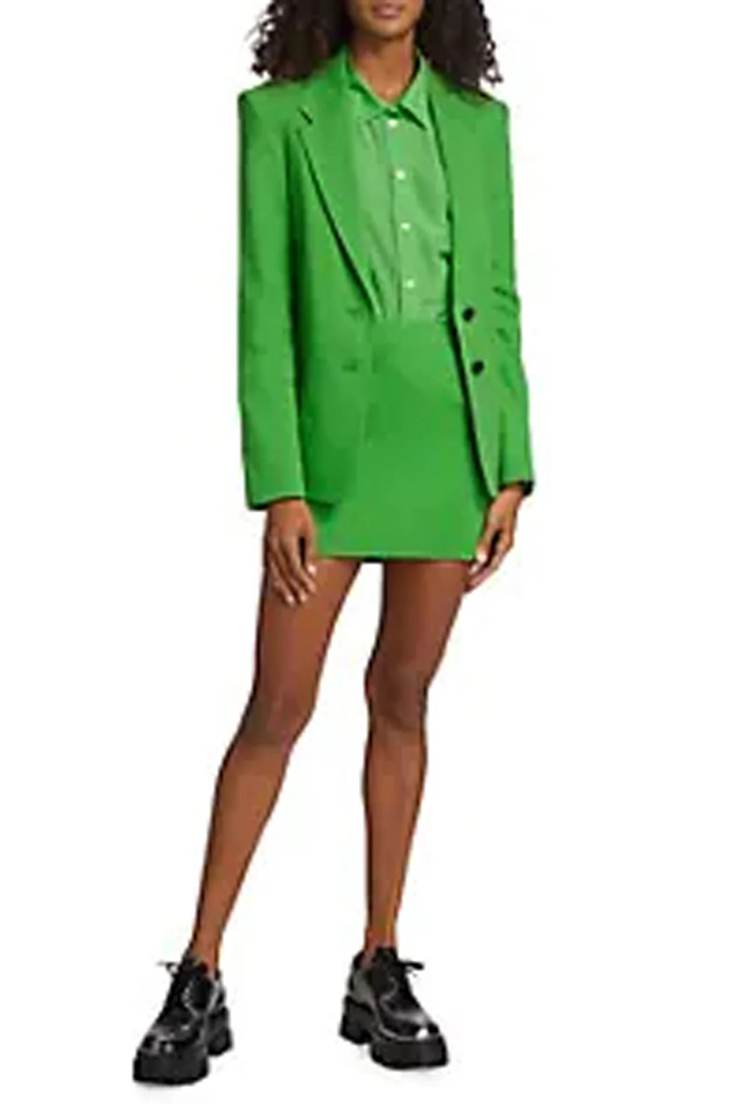 Frame - Mini Skirt in Bright Peridot - Image 5