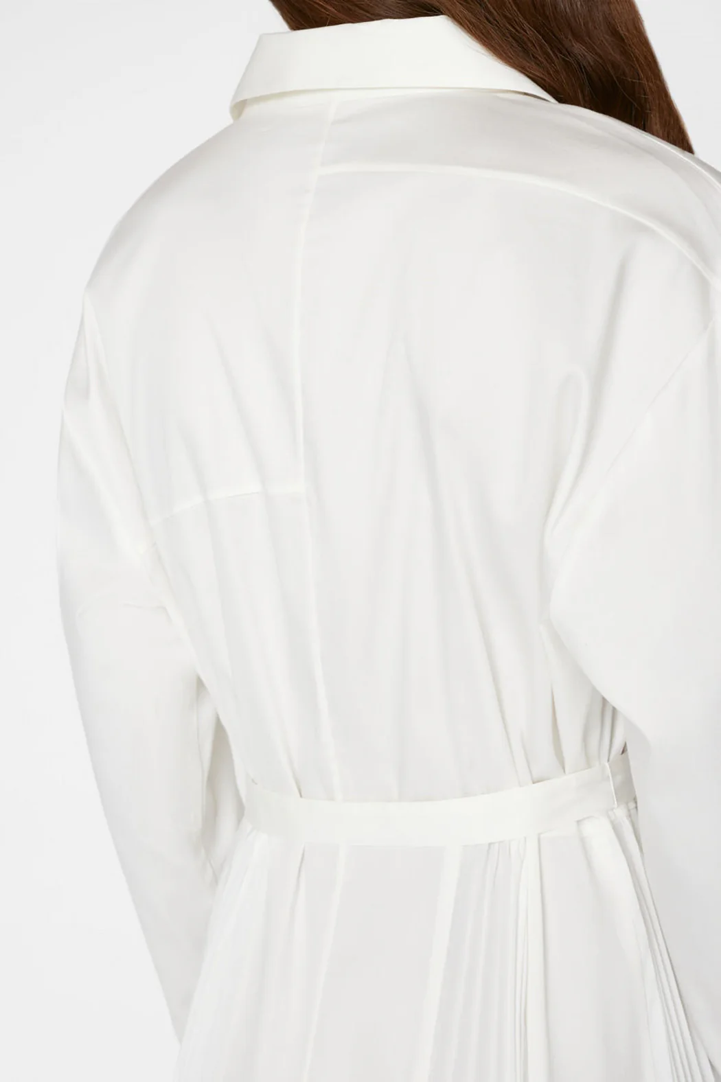 Frame - Pleated Inset Maxi Dress in Blanc - Image 6
