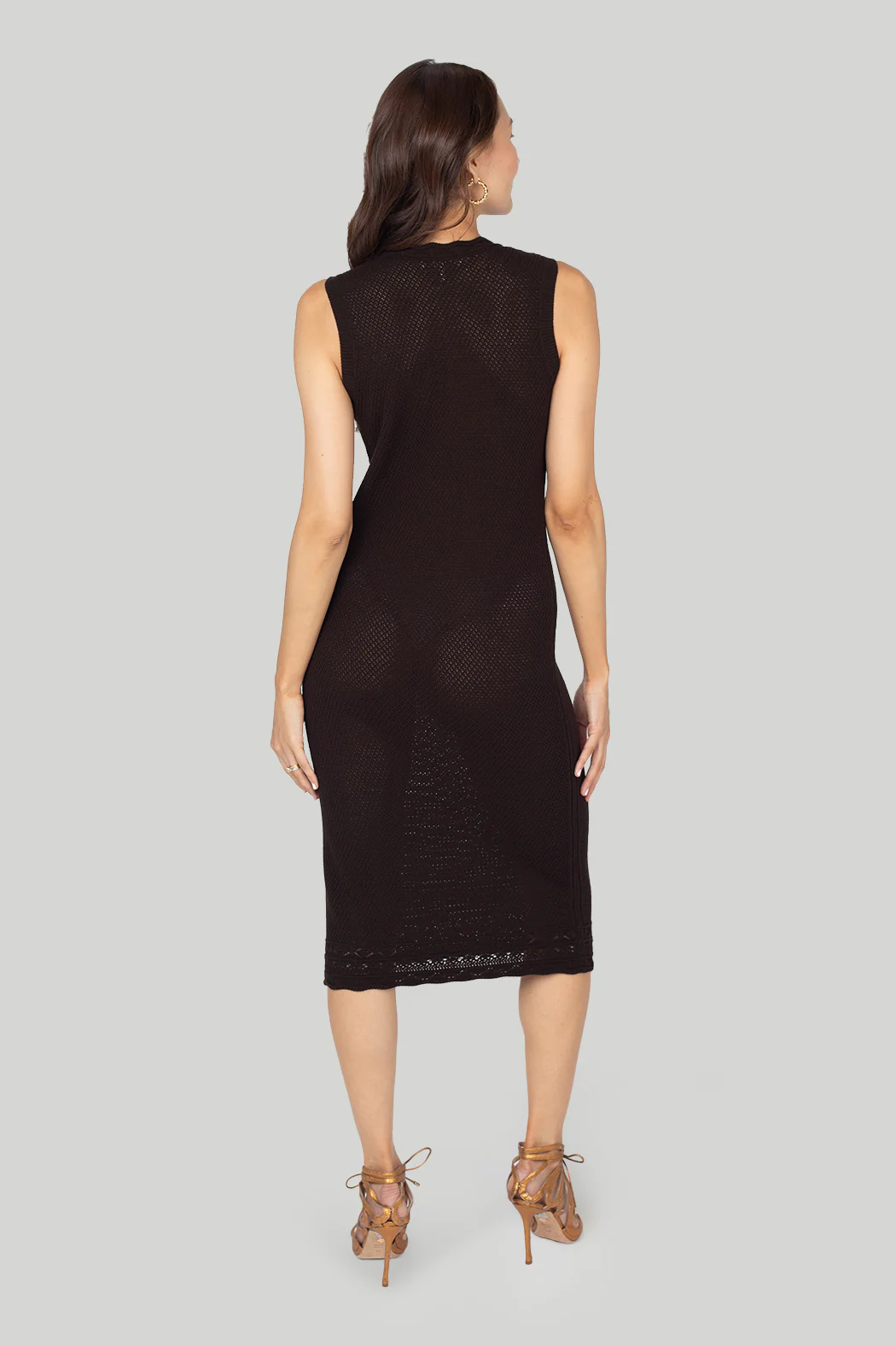 Frame - Pointelle Sleeveless Dress - Image 3