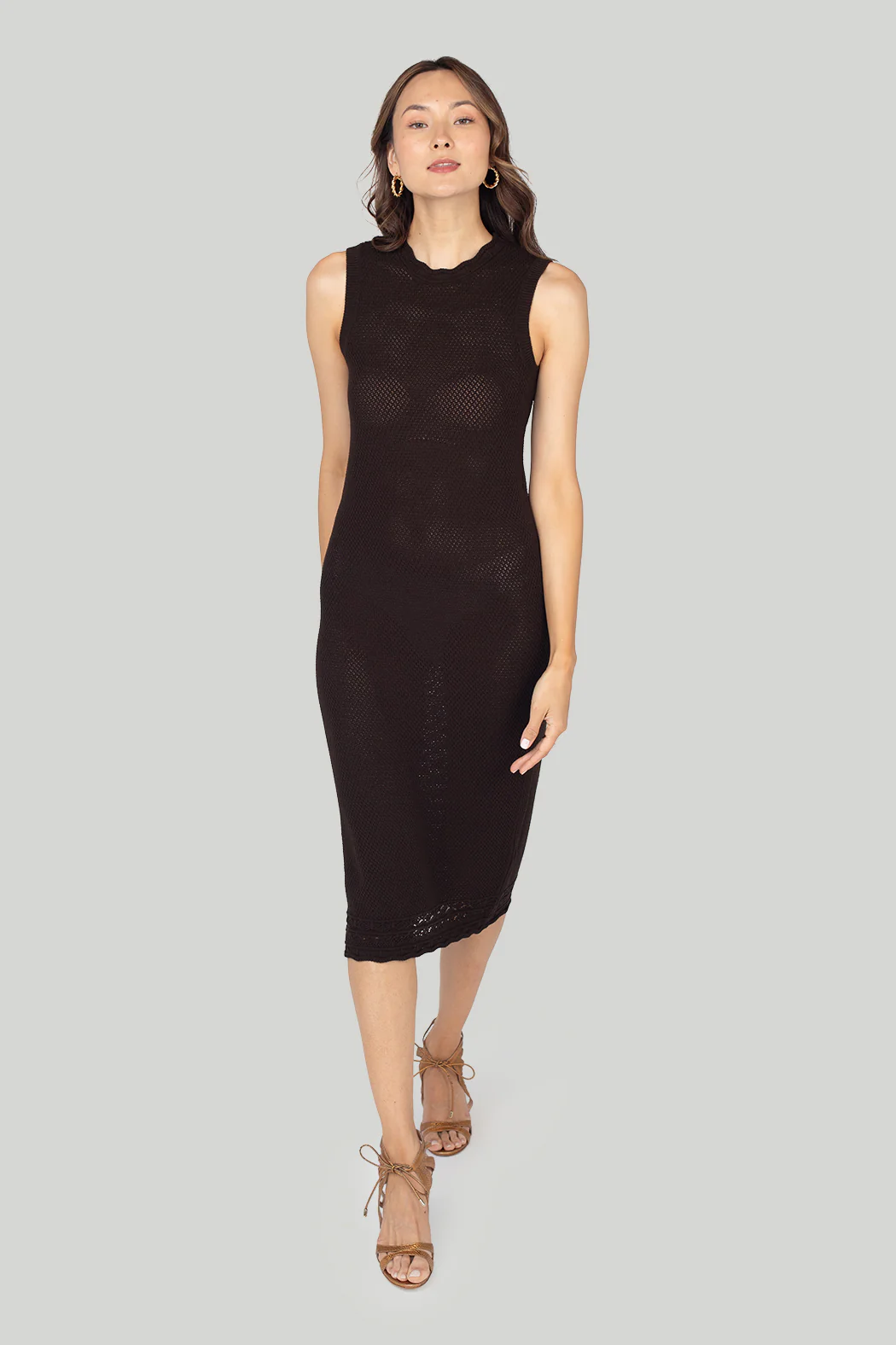 Frame - Pointelle Sleeveless Dress - Image 5