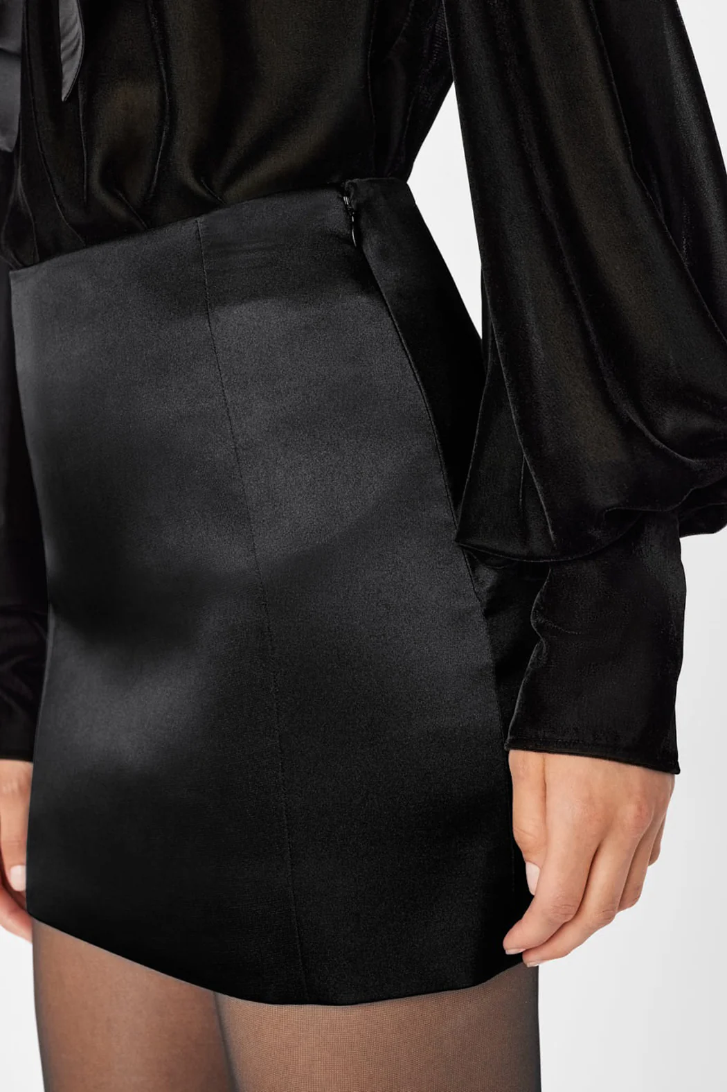Frame - Seamed Mini Skirt - Image 6