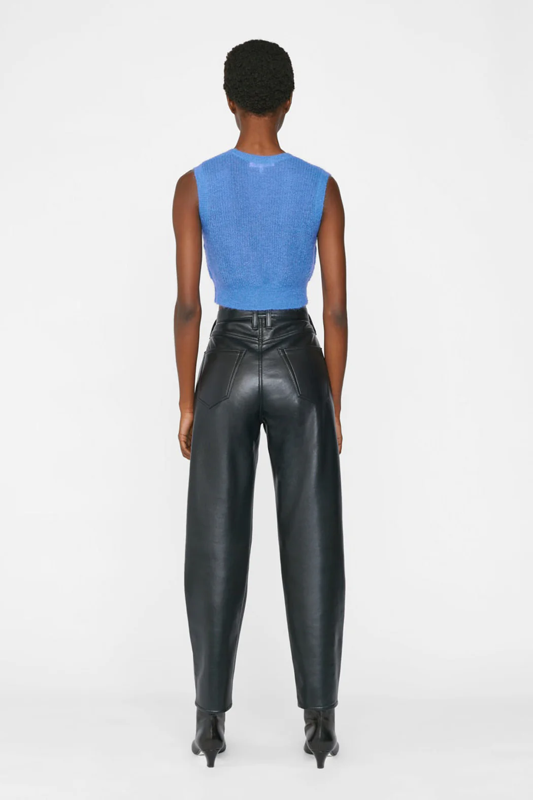 Frame - Shrunken Vest in Cornflower Blue - Image 3