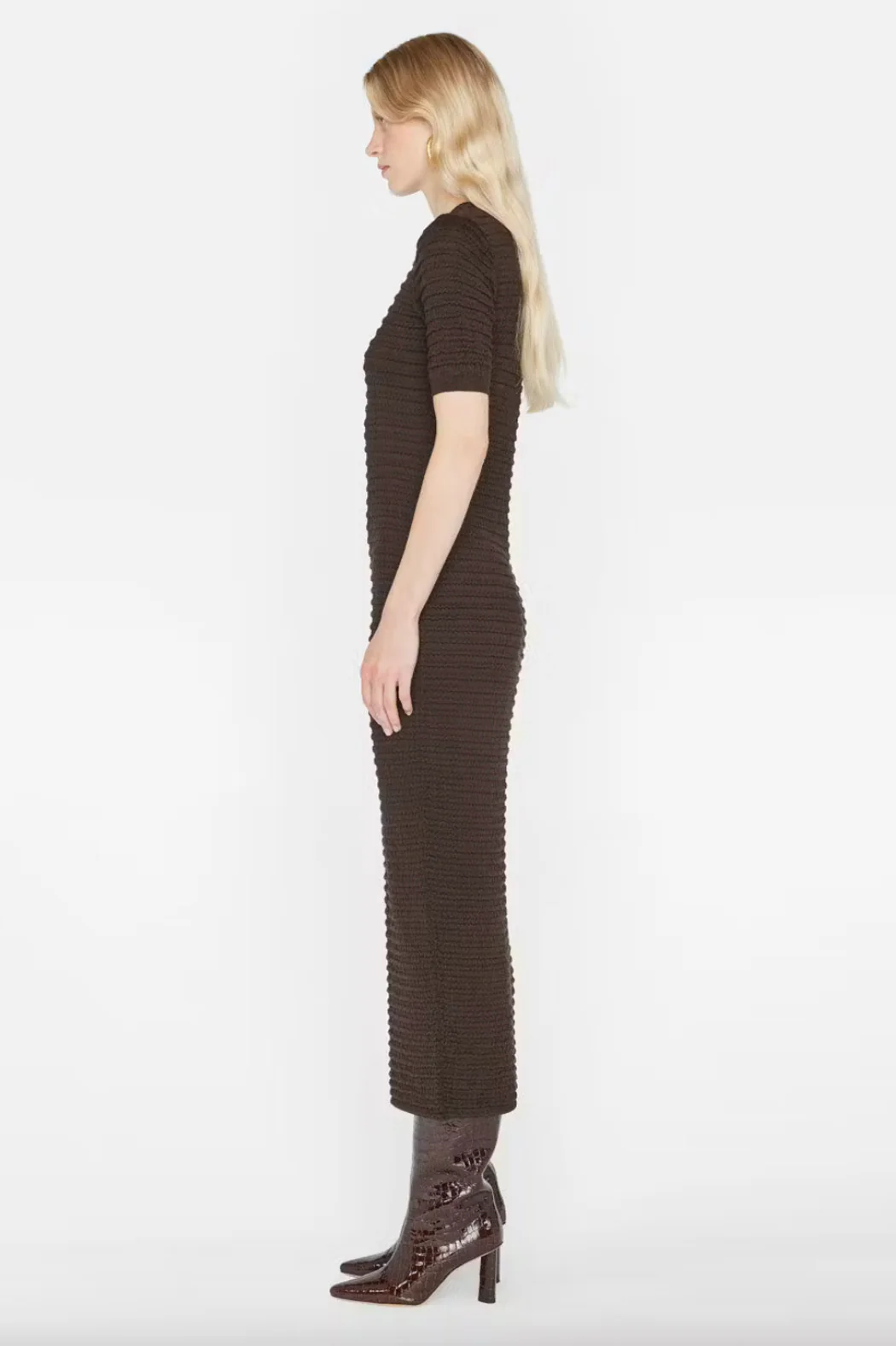Frame - Smocked Knit Dress - Image 4