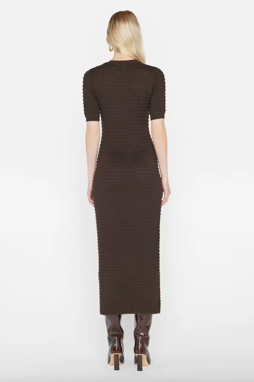 Frame - Smocked Knit Dress - Image 5