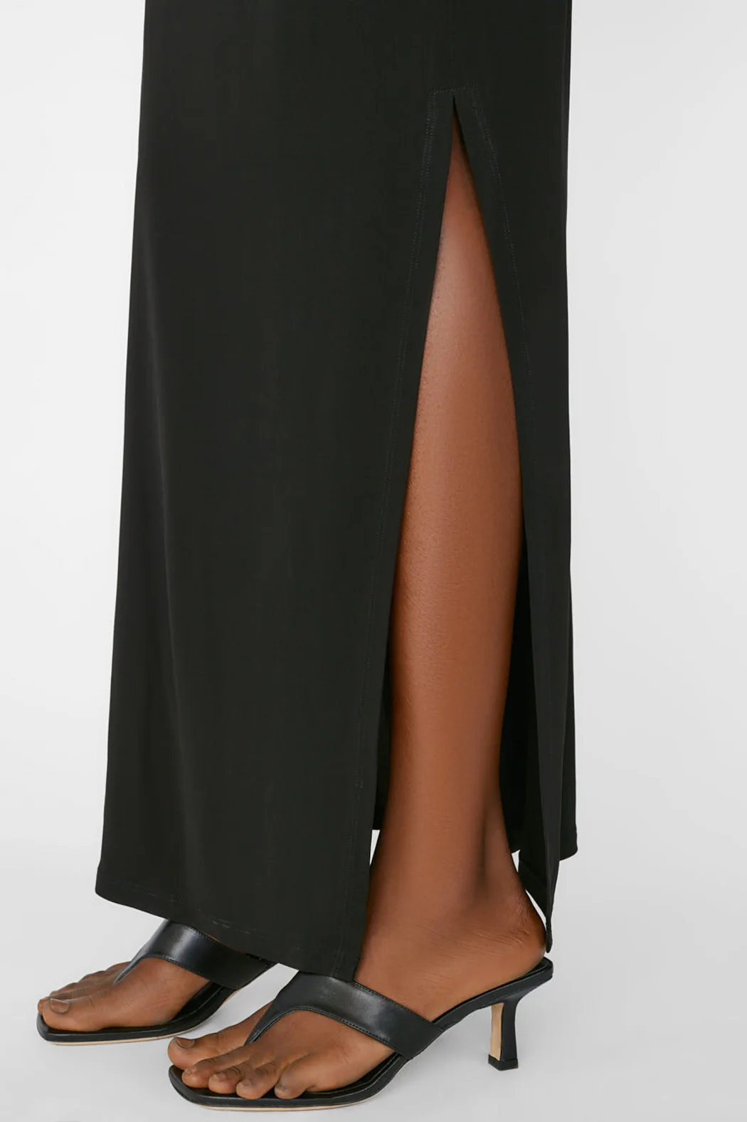 Frame - Strappy Knit Dress in Noir - Image 6