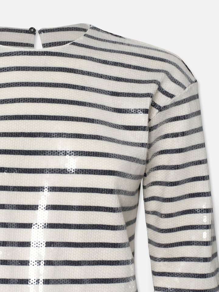 Frame - Striped Sequin Top - Image 3