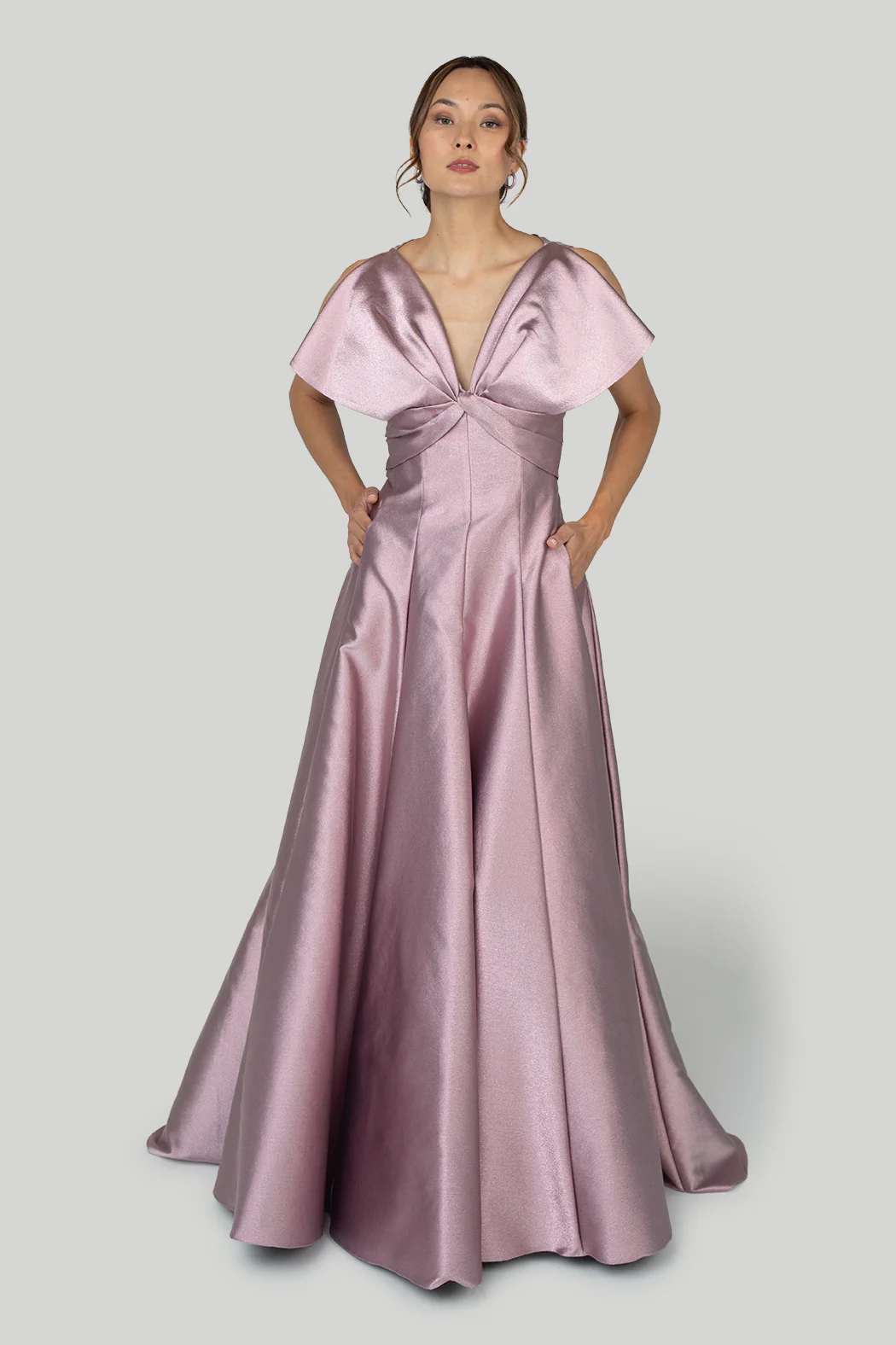 Gemy Maalouf - Bow-like Princess Cut Long Dress - Image 4