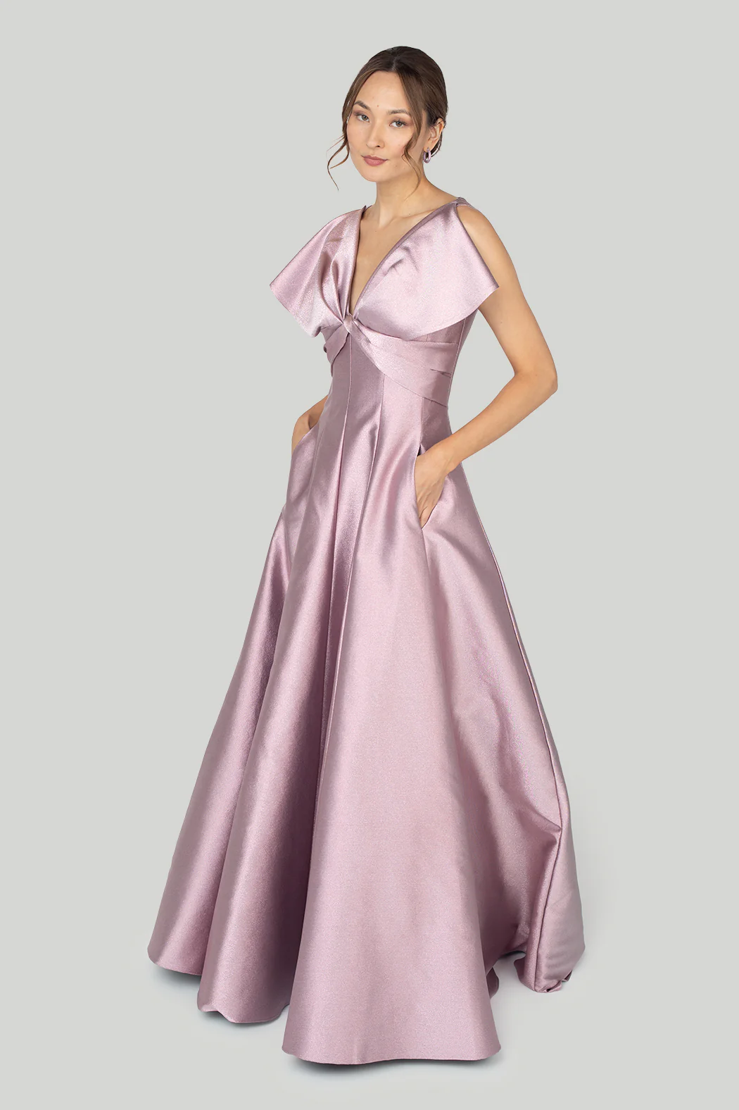 Gemy Maalouf - Bow-like Princess Cut Long Dress - Image 8