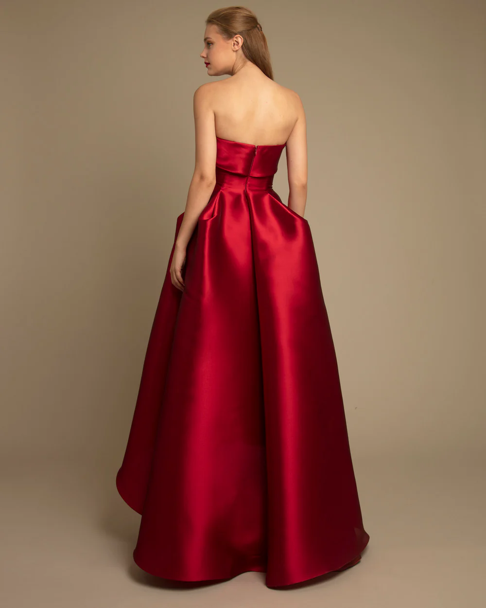Gemy Maalouf - Strapless Cut Pleated Dress - Image 3