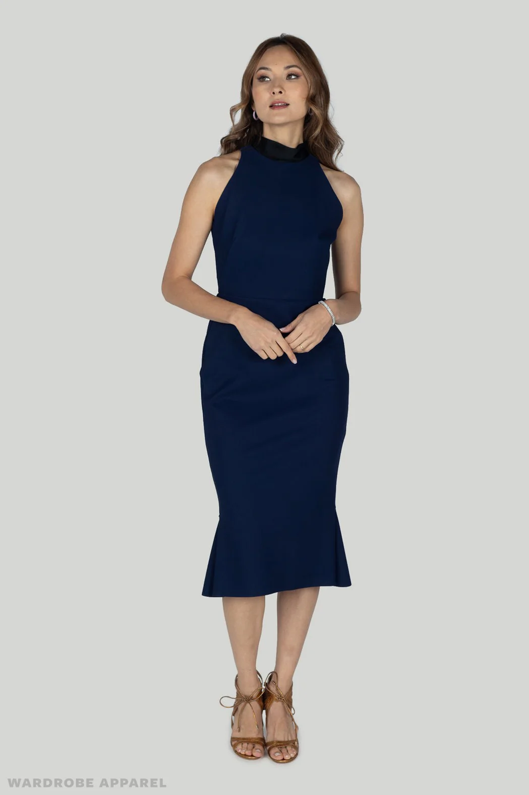 Greta Constantine- Loyola Dress - Navy/Black