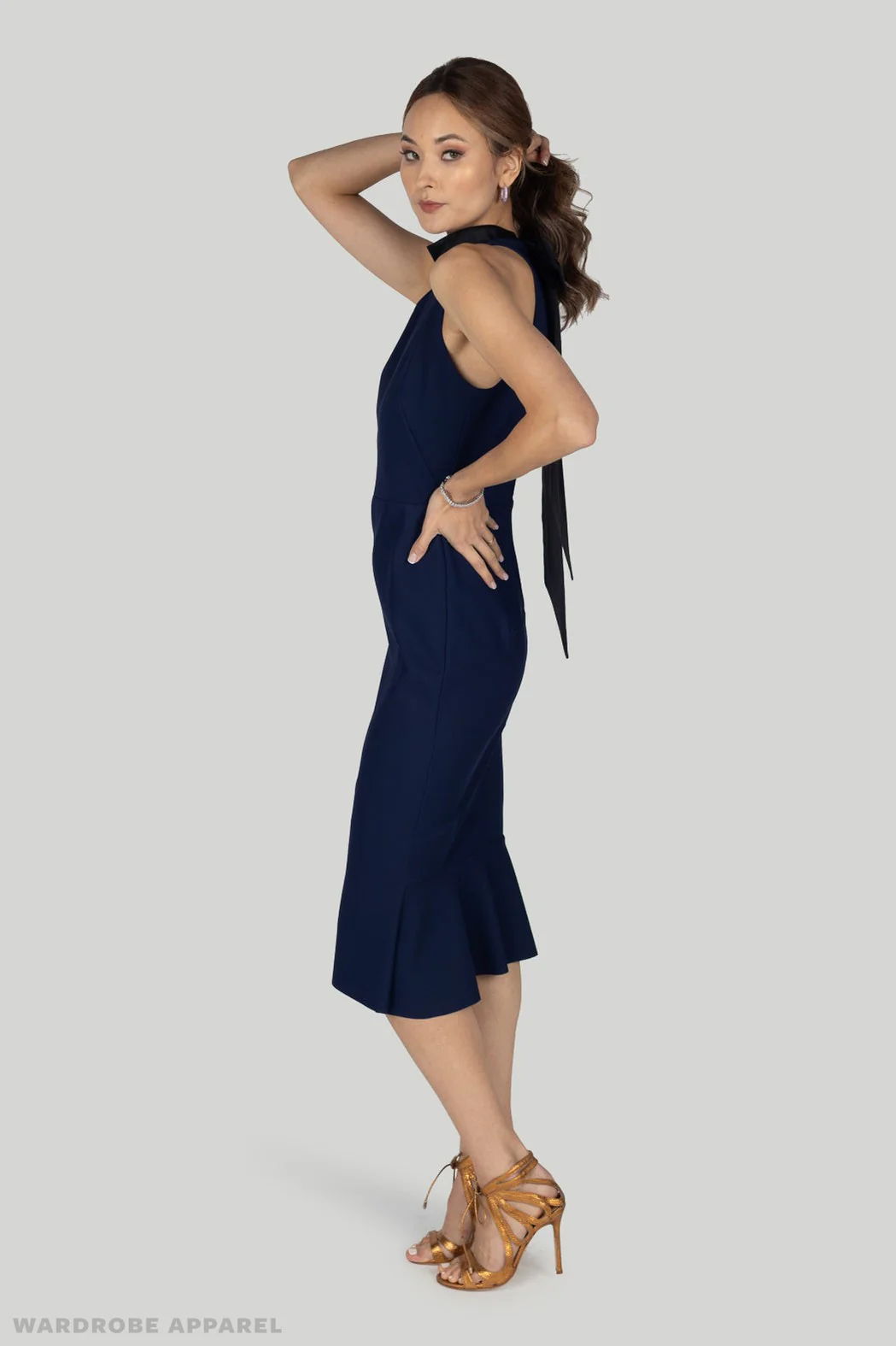 Greta Constantine- Loyola Dress - Navy/Black - Image 3