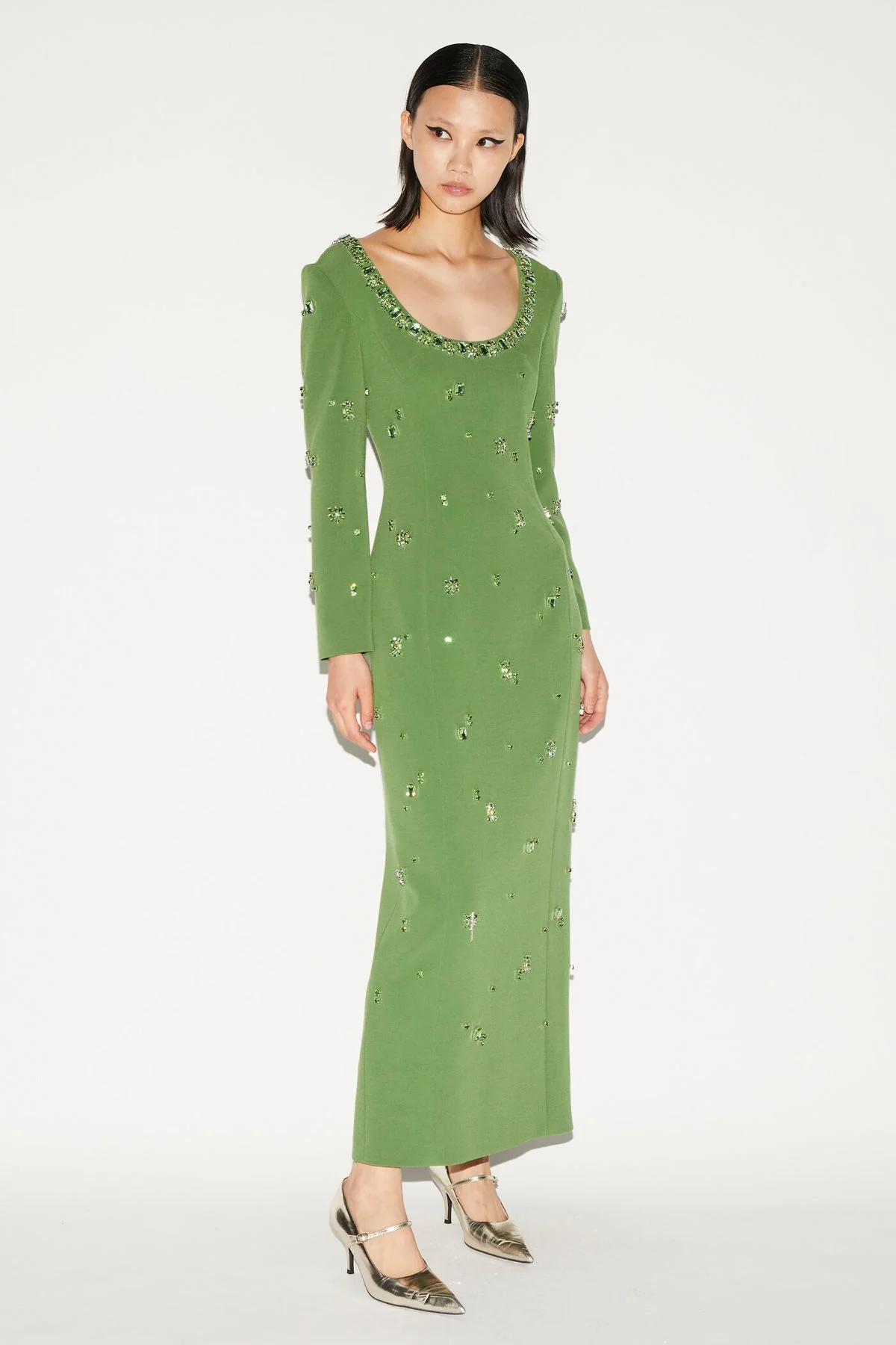 Huishan Zhang - Madelyn Dress in Emerald - Image 4