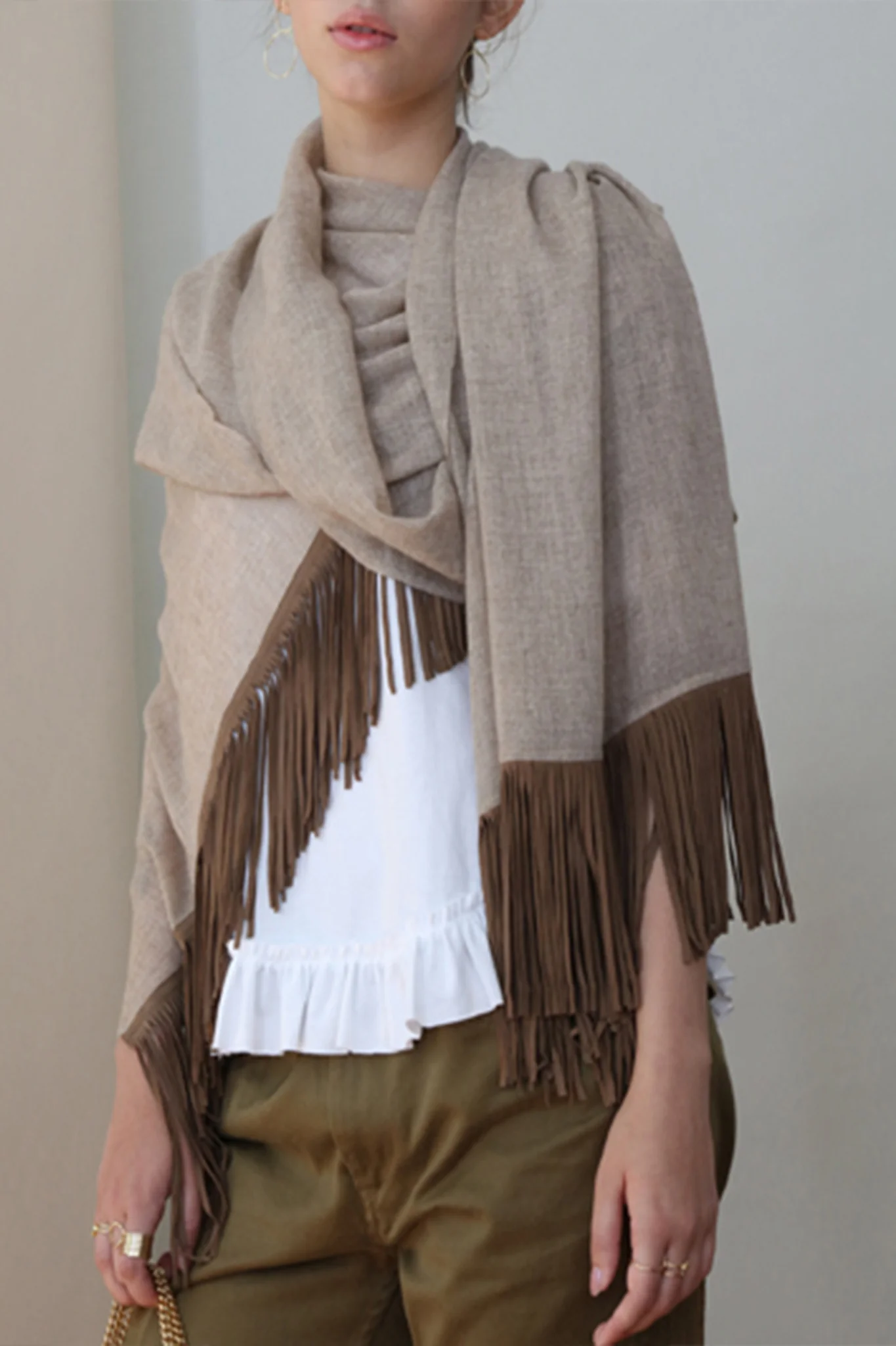 JANE CARR Gaucho Wrap Scarf - Image 3