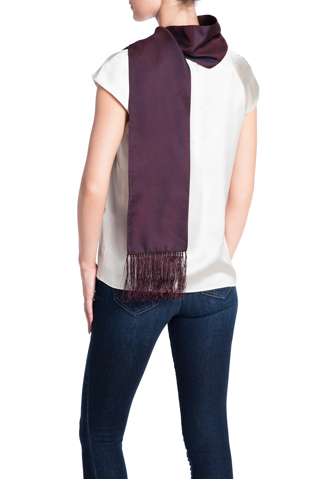 JANE CARR Jacquard Check Scarf - Image 3