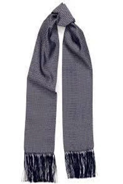 JANE CARR Jacquard Check Scarf - Image 6