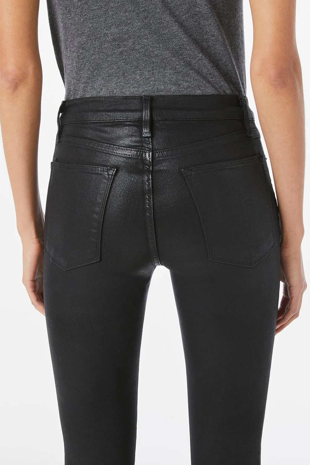 Le High Skinny Coated Noir - Image 4