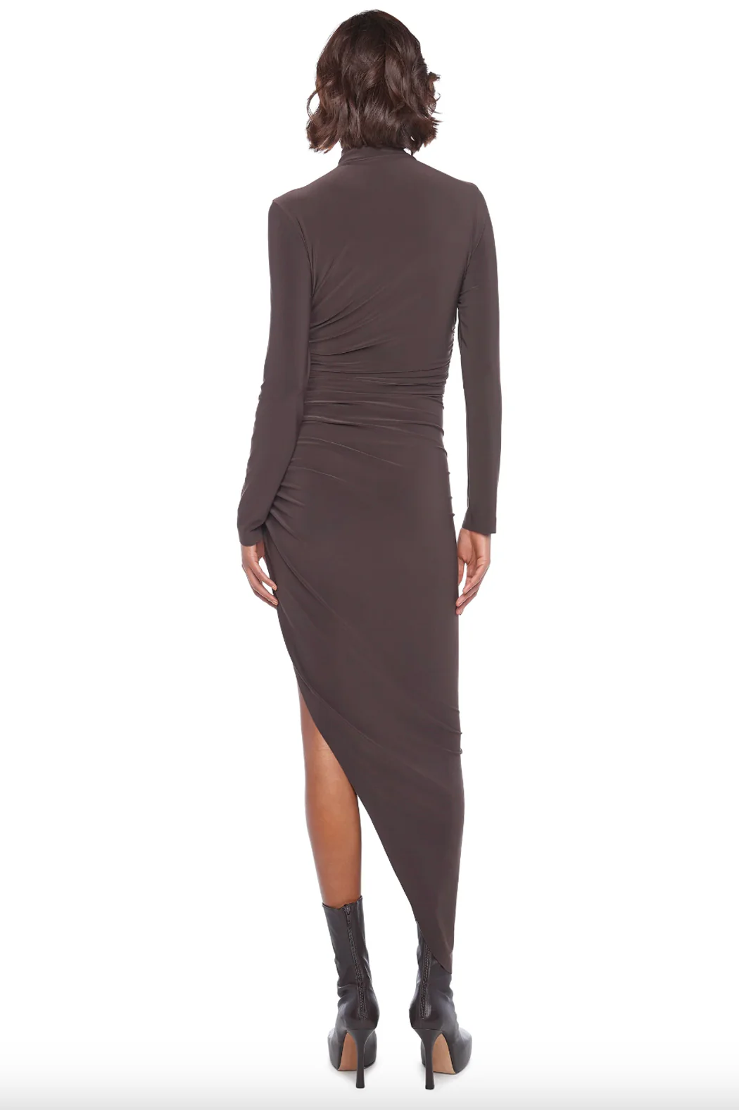 Norma Kamali - Long Sleeve Turtleneck Side Drape - Image 3