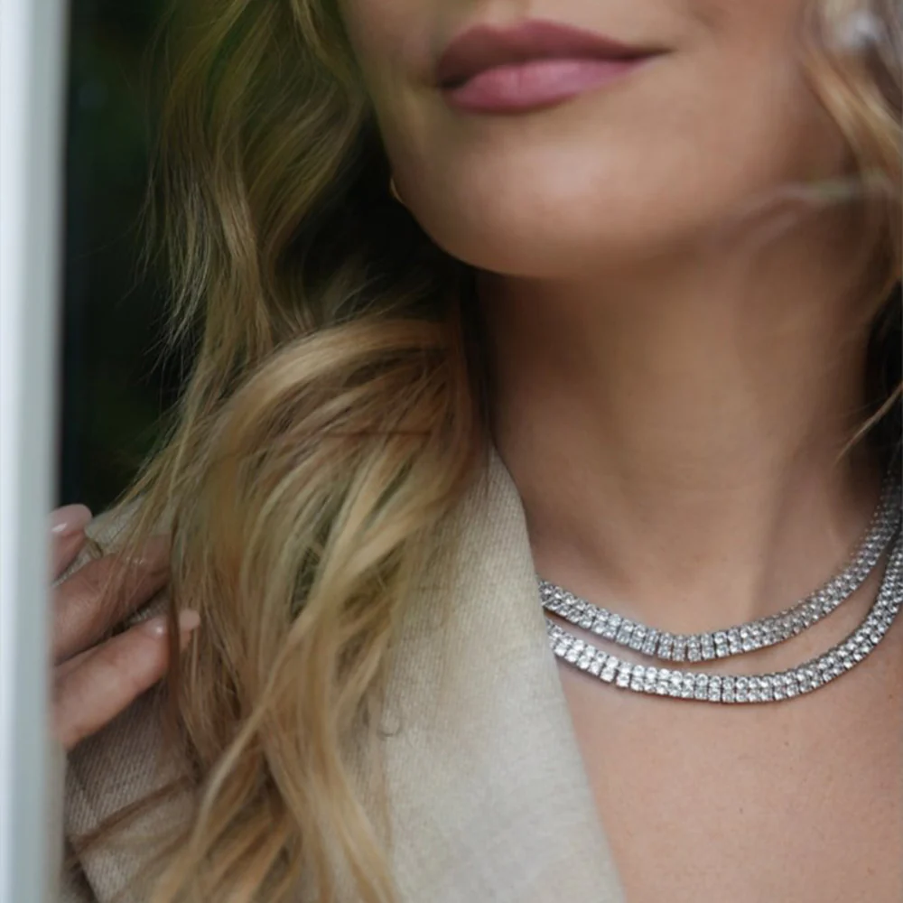 Anisa Sojka - The Juliet Double Tennis Necklace 36cm - Image 3